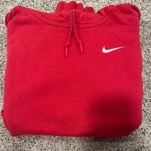 Red Nike hoodie